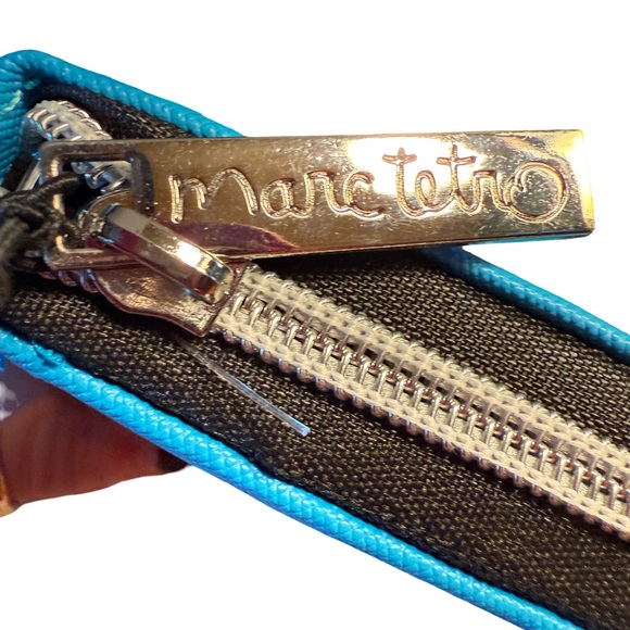 Marc Tetro NWT Vibrant Blue Wallet Featuring Cute Schnauzer Printed Dog (P208) - Picture 8 of 8